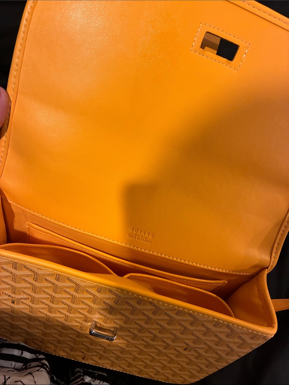 Goyard Yellow Goyardine Crossbody Bag - Picture 2 of 7